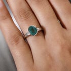RHAPSODY AAAA sambischer Smaragd und Diamant-Ring, VS E-F, 950 Platin  ca. 1,84 ct image number 2