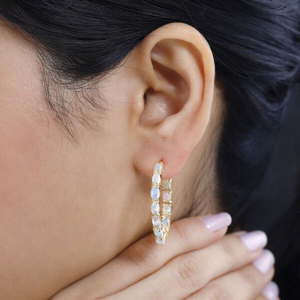 AA nat&uuml;rliche, &auml;thiopische Welo Opal-Ohrringe - 3,89 ct. image number 8