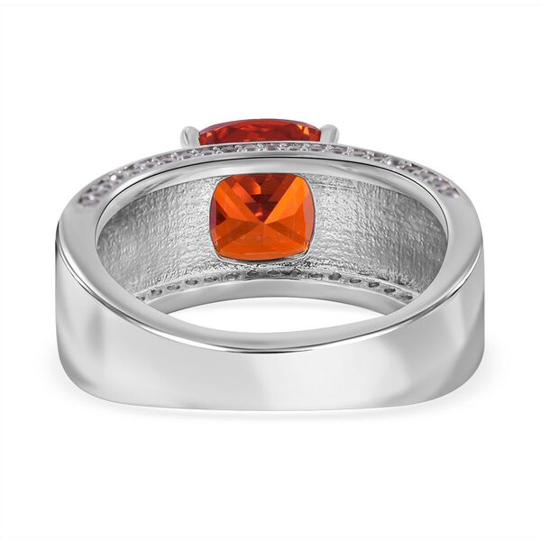 LUSTRO STELLA orange und weißer Zirkonia-Ring - 6,49 ct. image number 4