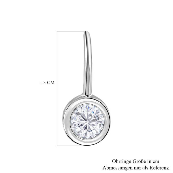 Solit&auml;r Moissanit Ohrringe - 1,49 ct. image number 4