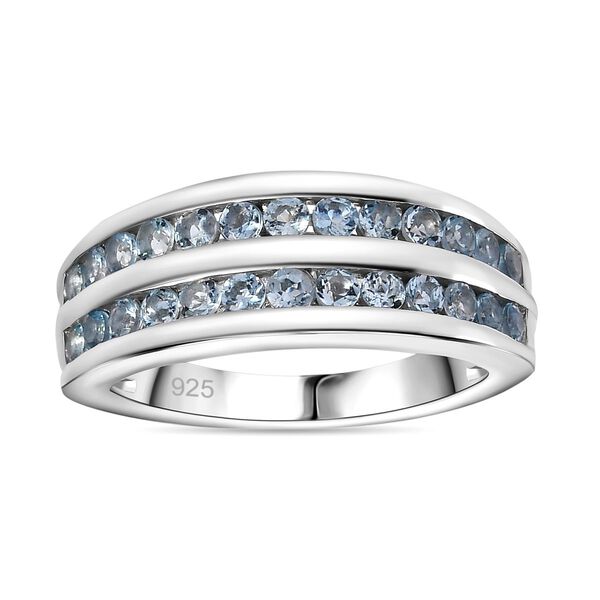 Espirito Santo AAA Aquamarin Ring, 925 Silber rhodiniert, ca. 0.86 ct. image number 4