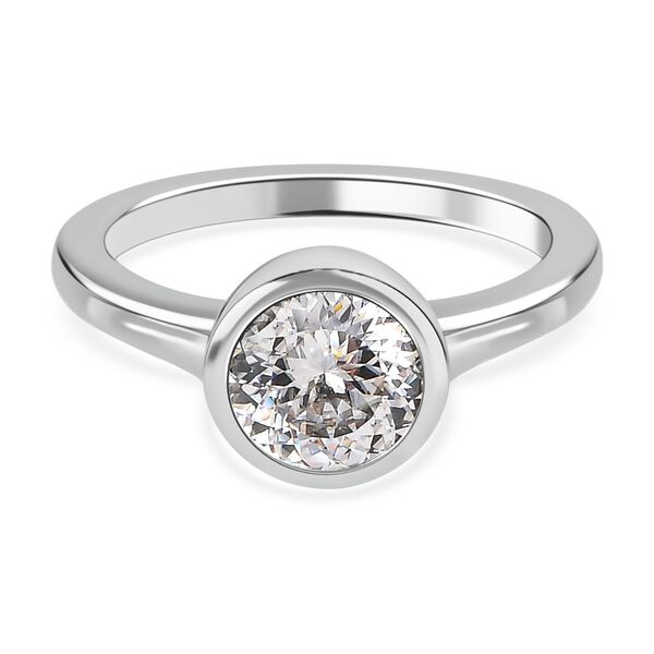 Moissanit Solitär Ring - 1,23 ct. image number 0