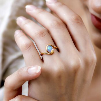 Nat&uuml;rlicher, &auml;thiopischer Opal-Ring - 0,85 ct.