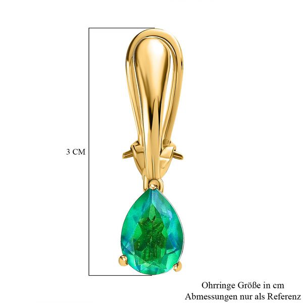 Pfau Triplett Quarz Solitär Ohrringe- 4,40 ct. image number 6