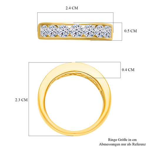 LUXURIANT DIAMOND- IGI zertifizierter SI-GH Labor Diamant Ring in 585 Gelbgold - 1,50 ct. image number 6
