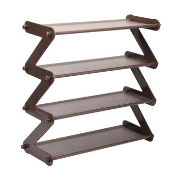 Schuhregal aus Edelstahl und Kunststoff