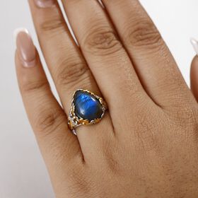 AAA Labradorit Ohrringe - 8,86 ct.