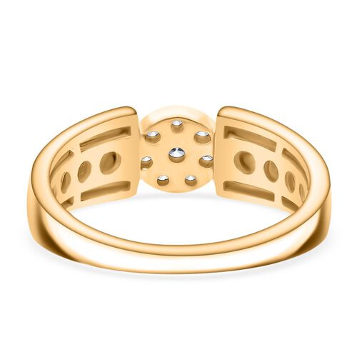 LUXURIANT DIAMOND- SI-GH Labor Diamant Ring, 925 Silber Gelbgold Vermeil - 0,25 ct. image number 4