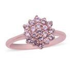Rosa Saphir Ring 925 Silber rosévergoldet  ca. 0,82 ct image number 0