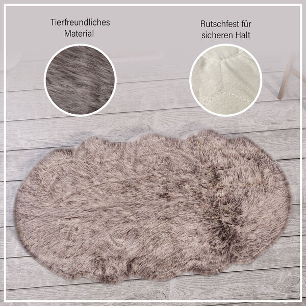 Kunstfell Teppich, hellbraun image number 6