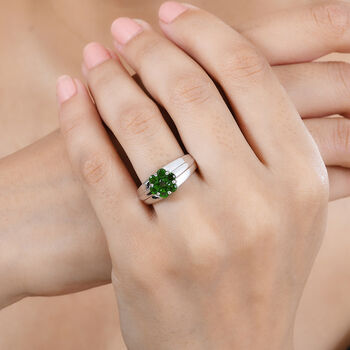 Nat&uuml;rlicher Chromdiopsid-Ring - 0,89 ct.