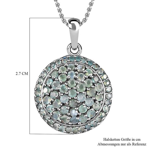 Alexandrit Anh&auml;nger mit Kette, 925 Silber platiniert ca. 2.70 ct image number 7