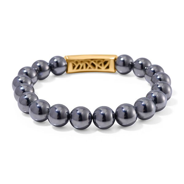 Terahertz, Wei&szlig;er Zirkonia Armband, flexibel, Messing, vergoldet image number 3