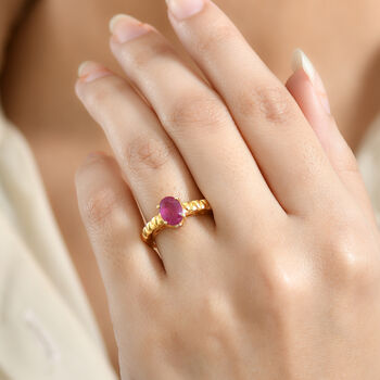 D'Joy afrikanischer Rubin und Diamant Ring - 1,84 ct.