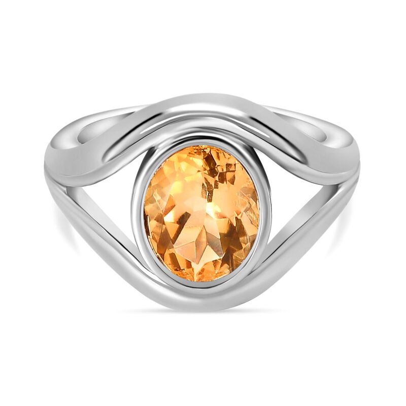 Citrin Ring Edelstahl (Größe 21.00) ca. 2,40 ct image number 0