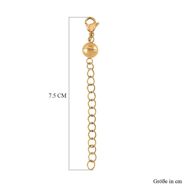 Reiner Edelstahl vergoldet Schmuckset ca. 6,30g image number 3