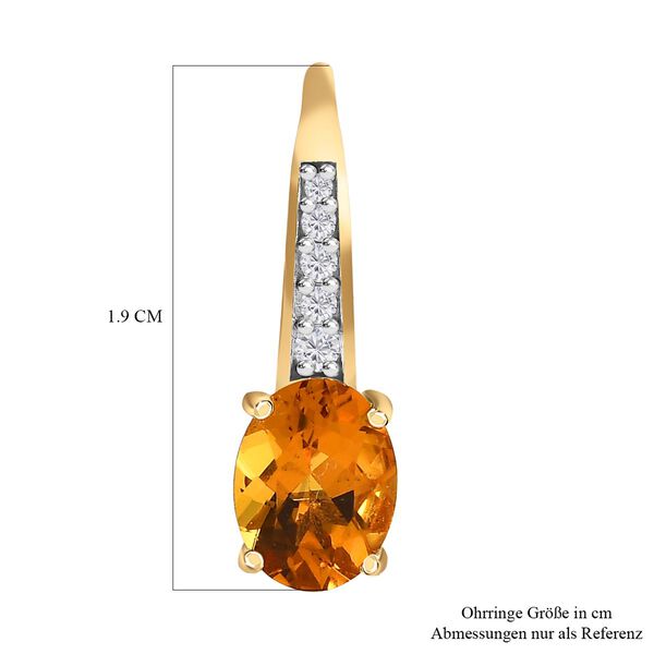 AAA Premium brasilianische Heliodor und Zirkon-Ohrringe - 2,38 ct. image number 4