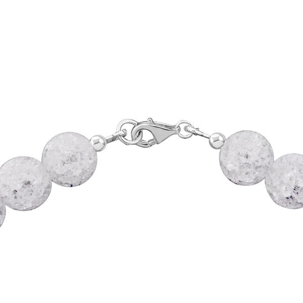 Weiße Eis Quarz Halskette, 45cm - 250,15 ct. image number 3