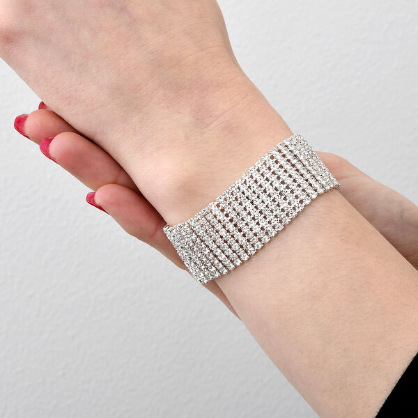 Kristall-Armband in Silberton image number 2