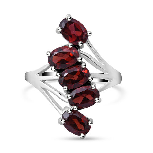 Roter Granat-Ring, 925 Silber Versilberung  ca. 2,00 ct image number 0