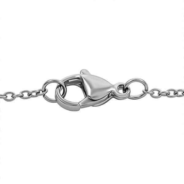 Zweifarbiger blauer Türkis-Anhänger mit 50cm Kette und Löwenkopf - 17 ct. image number 5