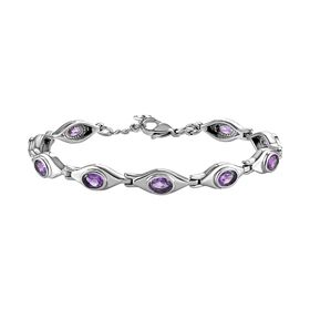 Afrikanisches Amethyst Armband, 18 cm - 3,61 ct.