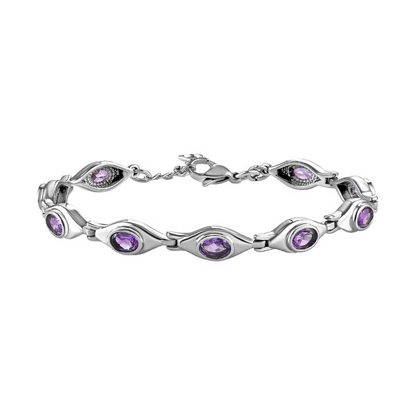 Afrikanisches Amethyst Armband, 18 cm - 3,61 ct. image number 0