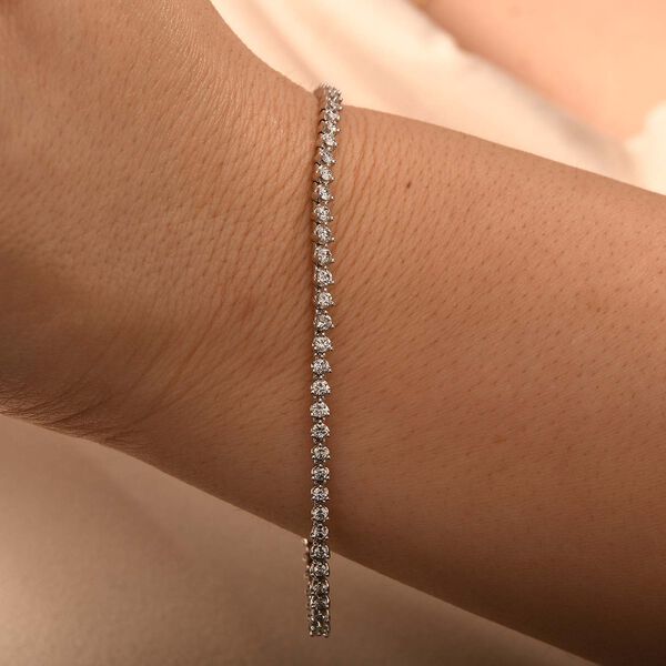 New York Kollektion - SI G-H Diamant Armband, 19 cm, 585 Weißgold - 2 ct. image number 6