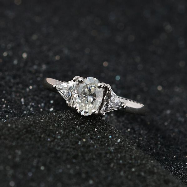 Moissanit Ring - 1,40 ct. image number 8