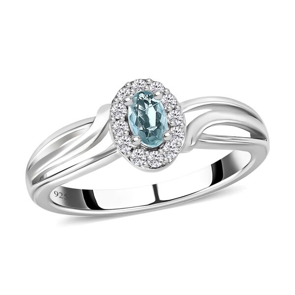 Alexandrit und weißer Zirkon-Ring - 0,34 ct. image number 4