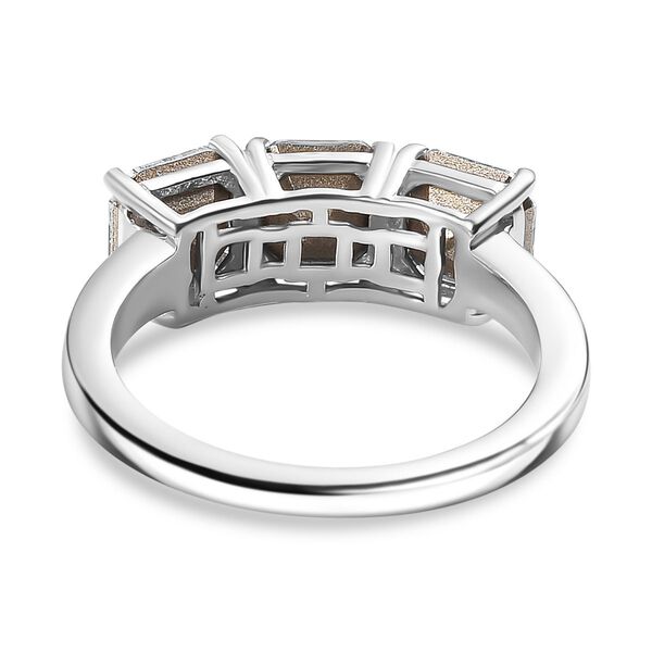 J Francis gefertigt mit SWAROVSKI- Wei&szlig;er Swarovski Kristall Ring image number 6