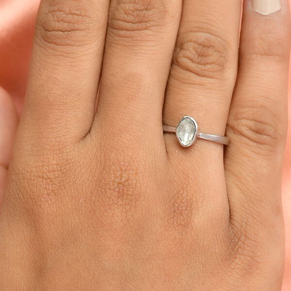 Handgearbeiteter Polki-Diamant-Ring- 0,15 ct. image number 3