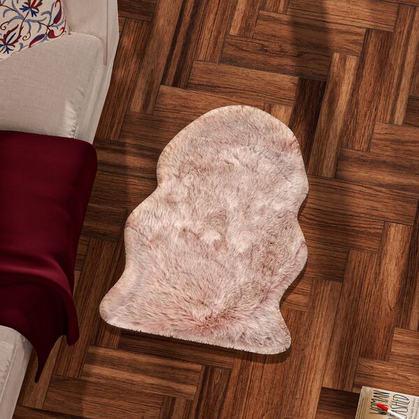 Luxury Edition: Wolkenweicher Kunstfell-Teppich, Altrosa image number 3