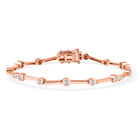 EVER TRUE Wei&szlig;er Diamant Armband ca. 19 cm Nickelfreies Messing