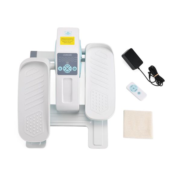 LIVMORE Original kompakter Elektro Stepper, Anti-Rutsch-Pedale, Anzeige und Fernbedienung, 47&times;42&times;23,5 cm, Wei&szlig; image number 9