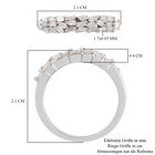 Diamant Cluster Ring 925 Silber Platin-Überzug image number 5