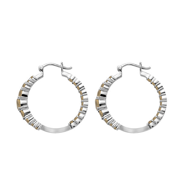 Citrin Ohrringe  Edelstahl ca. 3.24 ct image number 3