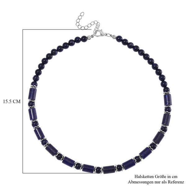 Blaue Sandstein Halskette, 45 cm - 220 ct. image number 4