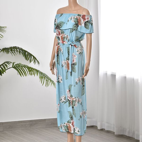 Maxikleid, Himmelblau image number 3