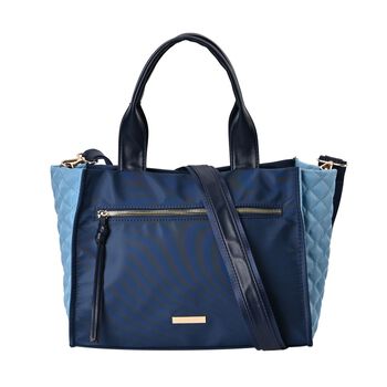 Wasserdichte Umh&auml;ngetasche aus Hochwertiges Nylon, gepolstert, 120 cm Schulterriemen, 32x24x11 cm, Blau