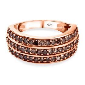 Natürlicher Champagner-Diamant-Ring - 1 ct.