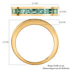 Kagem sambischer Smaragd-Ring, 925 Silber vergoldet (Größe 17.00) ca. 0,86 ct image number 6