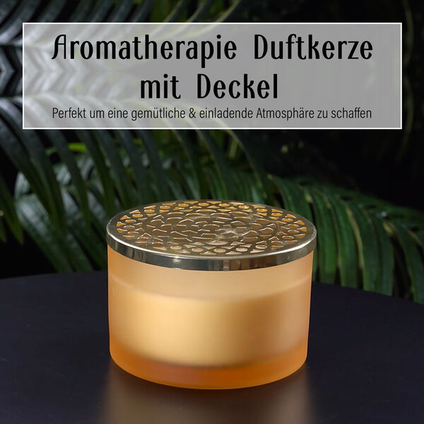 The 5th Season- Jasminduft Duftkerze in gelb, 46h Brennzeit image number 4
