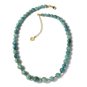 D'Joy gr&uuml;ne Kyanit-Halskette, 45 cm - 315 ct.