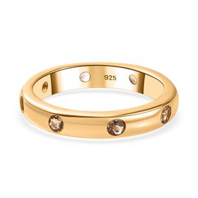 AA natürlicher, goldener Tansanit-Ring - 0,59 ct.