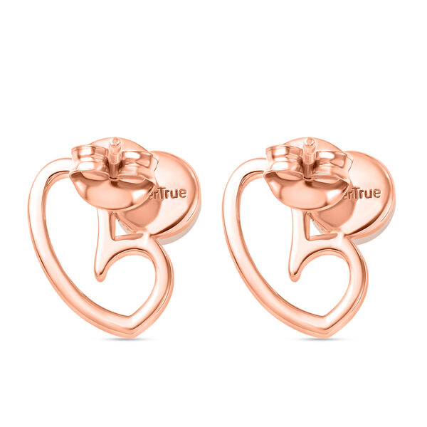 EverTrue Pfirsich S&uuml;&szlig;wasser Perle Ohrringe image number 4