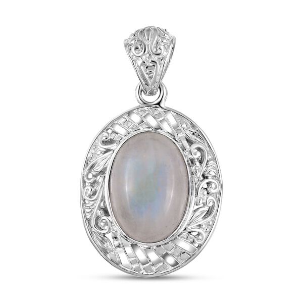 Royal Bali - Regenbogen Mondstein-Anhänger, 925 Silber ca. 13.00 ct image number 0
