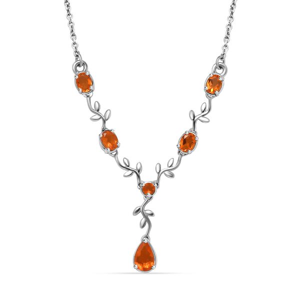 AA Salamanca Feueropal Halskette, 45 cm - 0,77 ct. image number 0