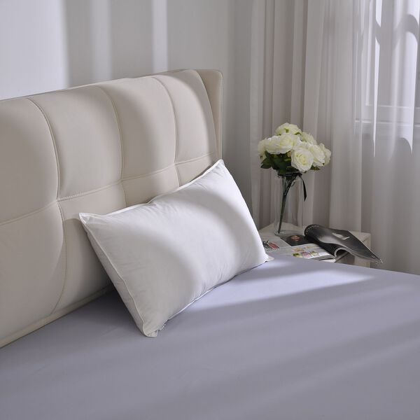 Serenity Night - 100% Maulbeerseide Sommerseidendecke mit Seidenf&uuml;llung Daunenkissen und Seidenkissenbezug Blau image number 10