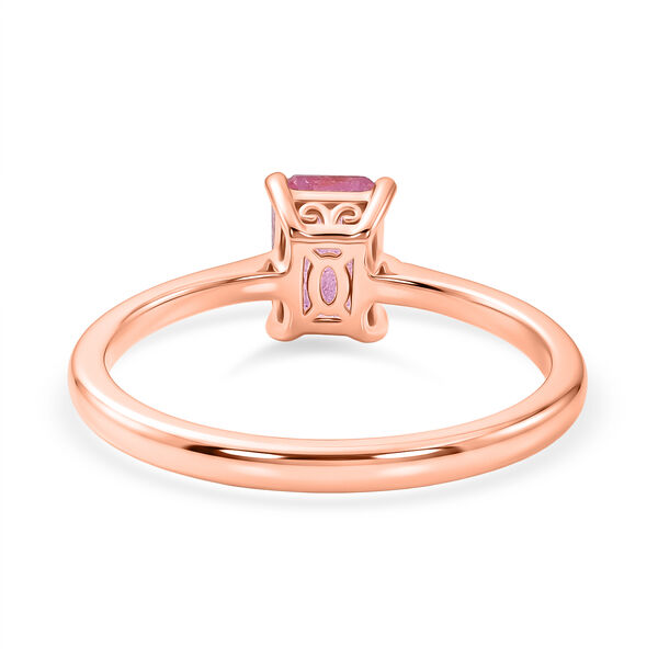 EVER TRUE Ilakaka Rosa Saphir (Fissure gef&uuml;llt) Ring 950 Kupfer (Gr&ouml;&szlig;e 19.00) ca. 1,47 ct image number 2